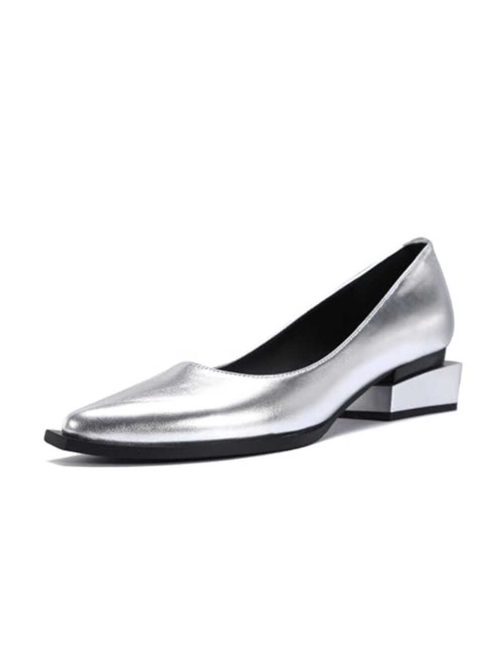 Women's Pointed Toe Block Heel Pumps with Arch Support Comfortable Dress Shoes